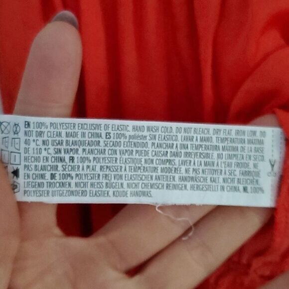 Forever21 Persimmon Flounce Super Cropped Top - Picture 8 of 8